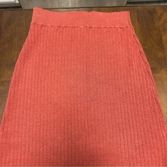 Free People Skyline Midi Skirt in Burnt Orange Size XS - Picture 8 of 12